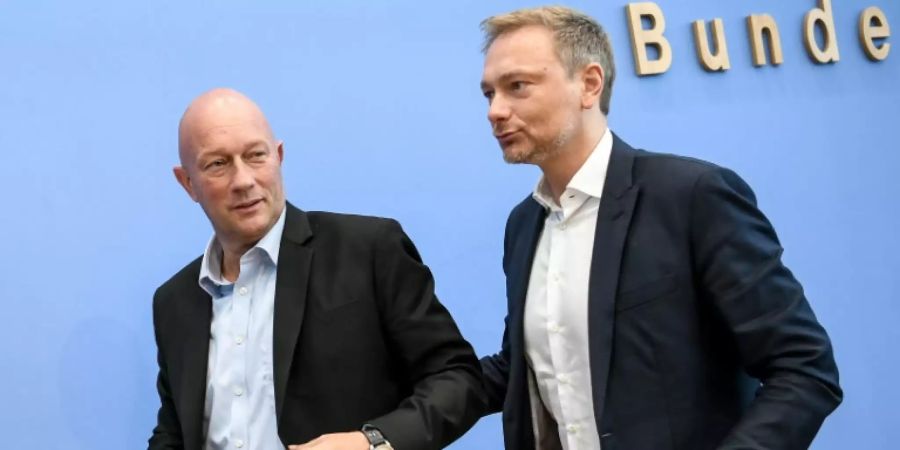 Kemmerich (l.) und Lindner