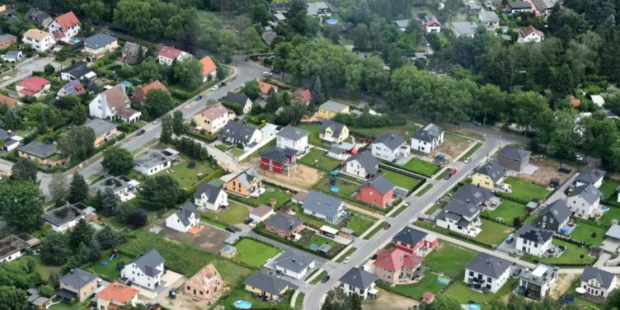 Einfamilienhaussiedlung am Rand von Berlin