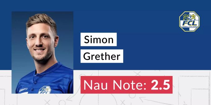 Die Nau-Note für Simon Grether vom FC Luzern. FC Luzern