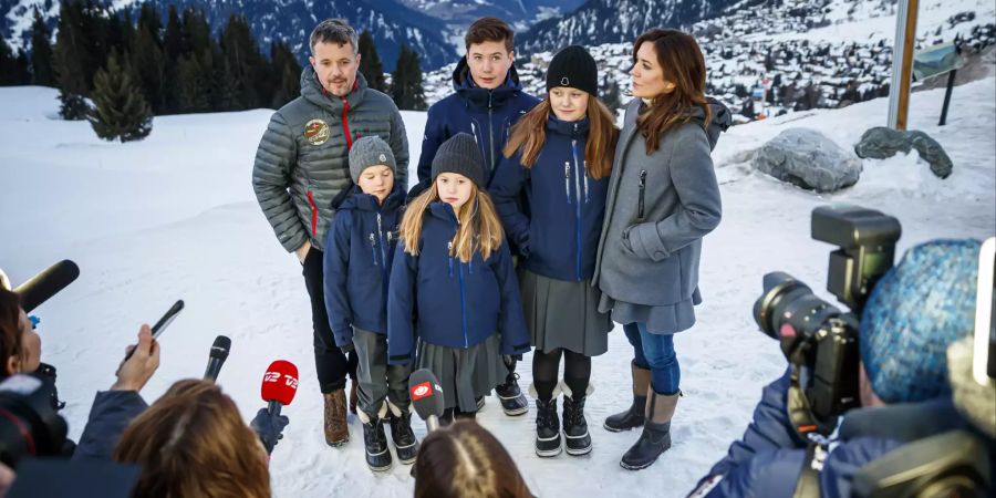 Dänische Königsfamilie in der Schweiz