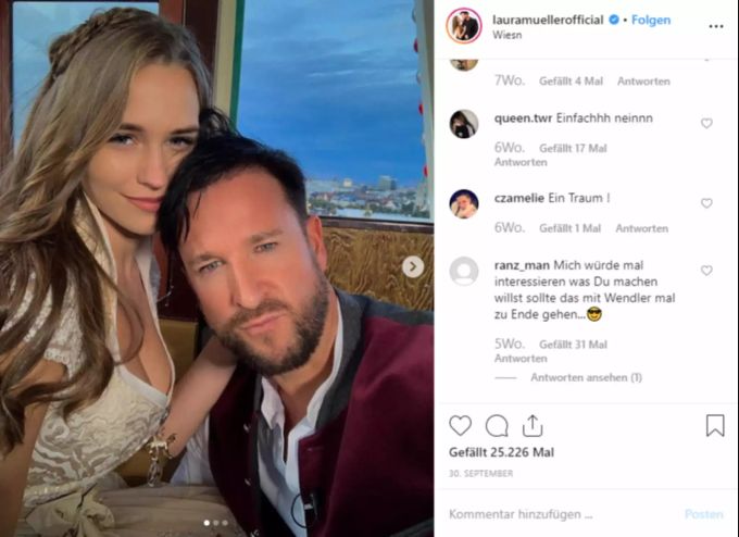 Laura glaubt, sie liebe den Wendler mehr als er sie. Laura Wendler
