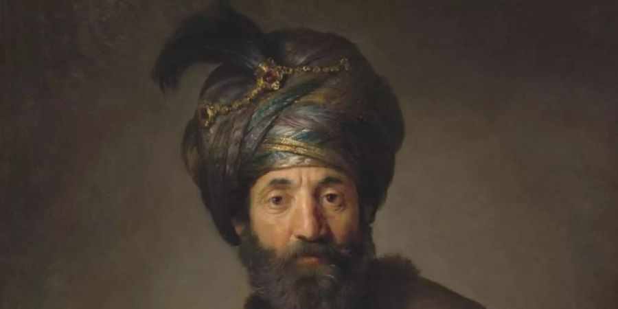 Rembrandt und Werkstatt: «Mann in orientalischem Kostüm» (um 1635).