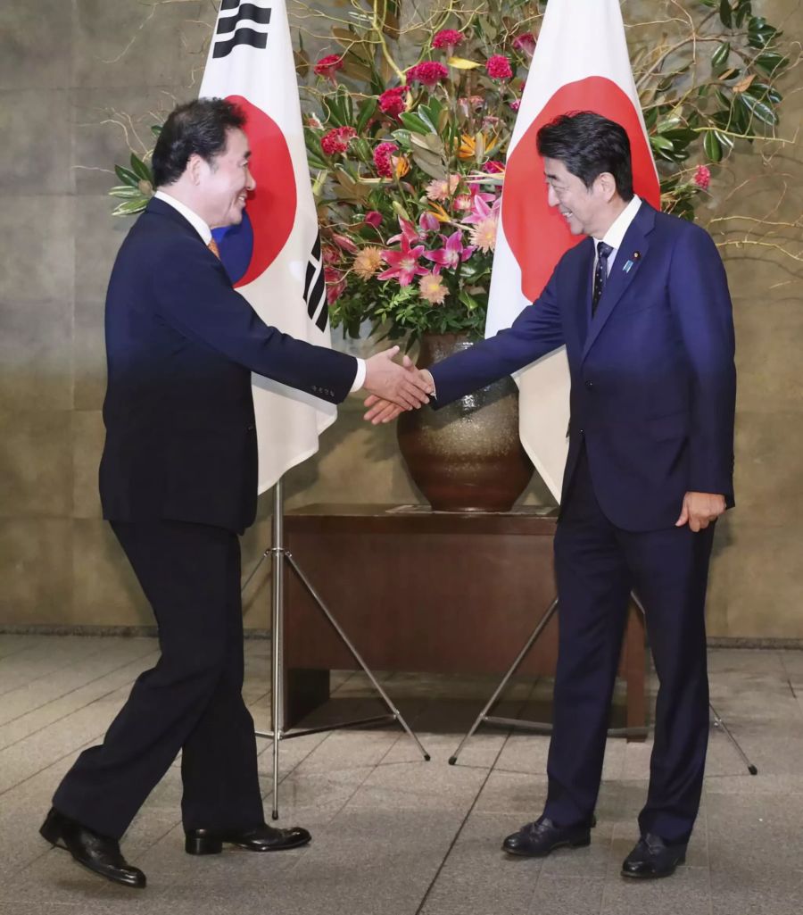 Treffen der Regierungschefs Japans und Südkoreas