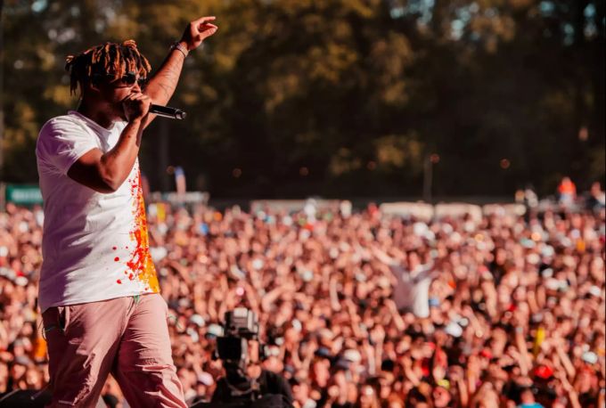 Juice Wrld bei einem seiner Auftritte. juice wrld