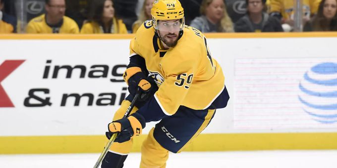 Roman Josi gestaltet mit Nashville den Krisengipfel gegen New Jersey erfolgreich Roman Josi gestaltet mit Nashville den Krisengipfel gegen New Jersey erfolgreich