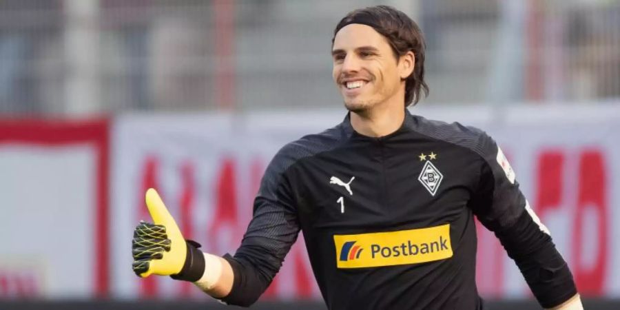 Yann Sommer bleibt Borussia Mönchengladbach treu. Foto: Soeren Stache/dpa-Zentralbild/dpa