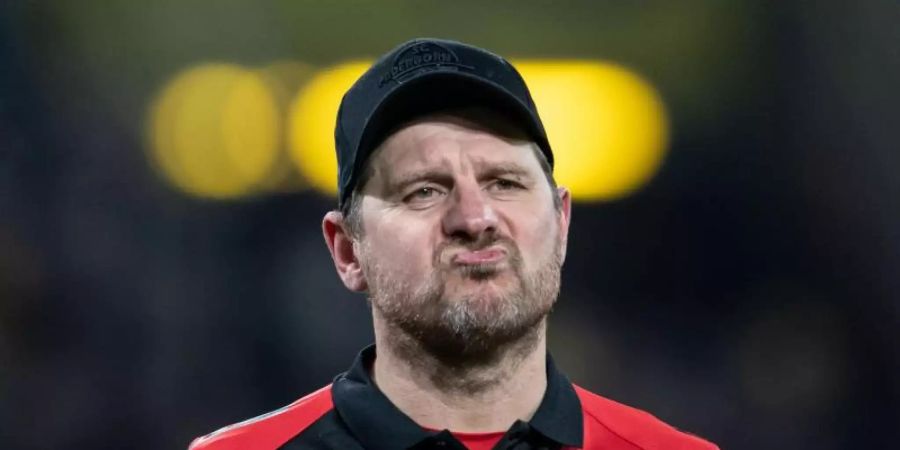 Freut sich auf die Gäste aus Berlin: Paderborns Trainer Steffen Baumgart. Foto: Bernd Thissen/dpa