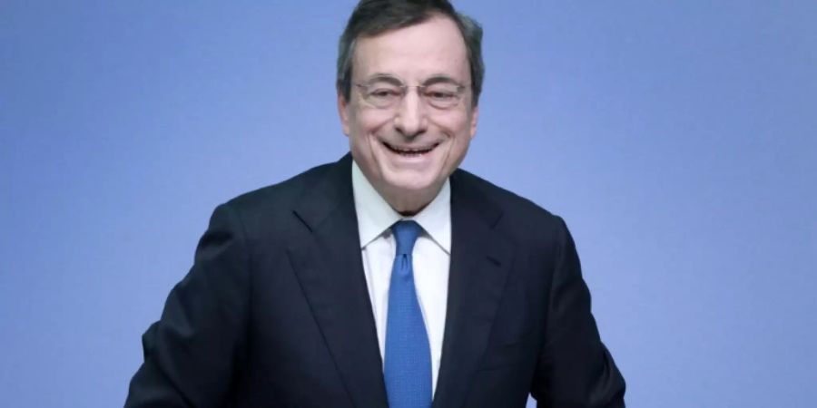 Mario Draghi bei seiner letzten Pressekonferenz als EZB-Chef