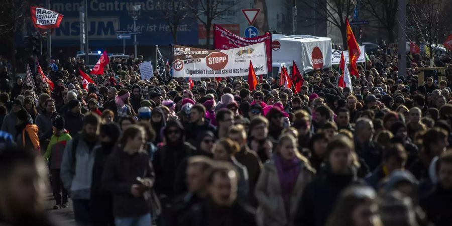 Neo-Nazi demostration Dresden