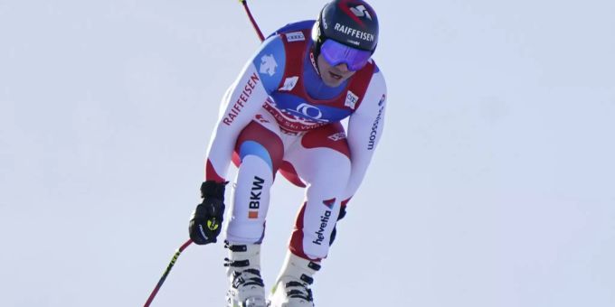 Beat Feuz fährt in Saalbach auf Platz zwei hinter Thomas Dressen. Beat Feuz
