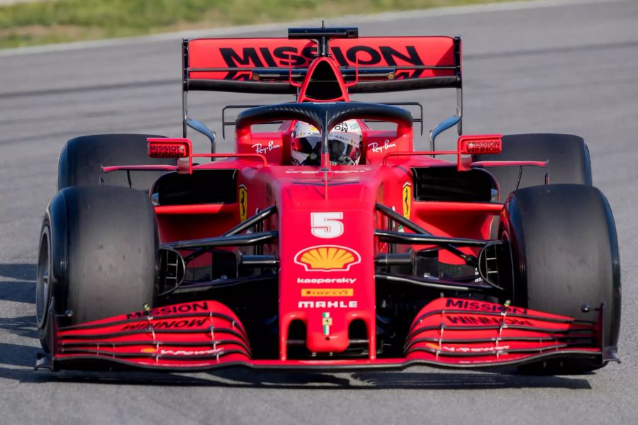 Vettel Testfahrt 2020 Ferrari