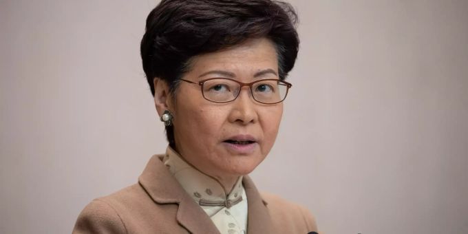 Hongkongs Regierungschefin Carrie Lam. hongkong Carrie Lam