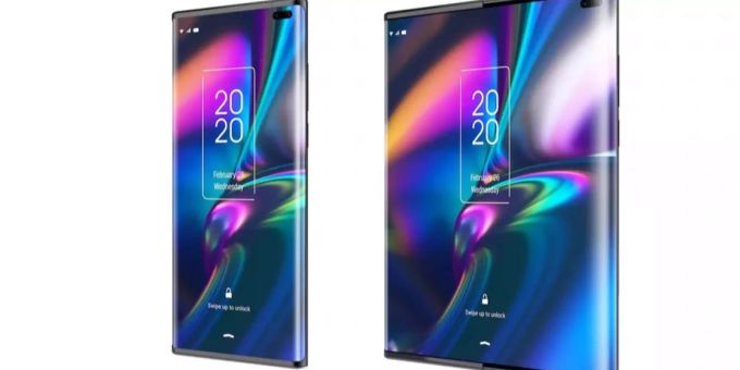 Konzept-Bilder des neuartigen TCL-Smartphones. (Symbolbild) TCL Smartphone