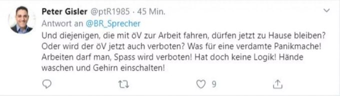 Ist auch der öffentliche Verkehr eingeschränkt? Diese Frage beschäftigt viele Twitter-User. Coronavirus