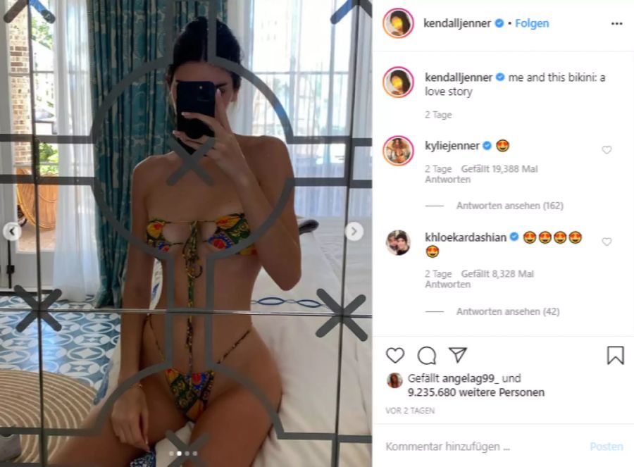 Kylie Jenner gefallen die Bikini-Fotos.