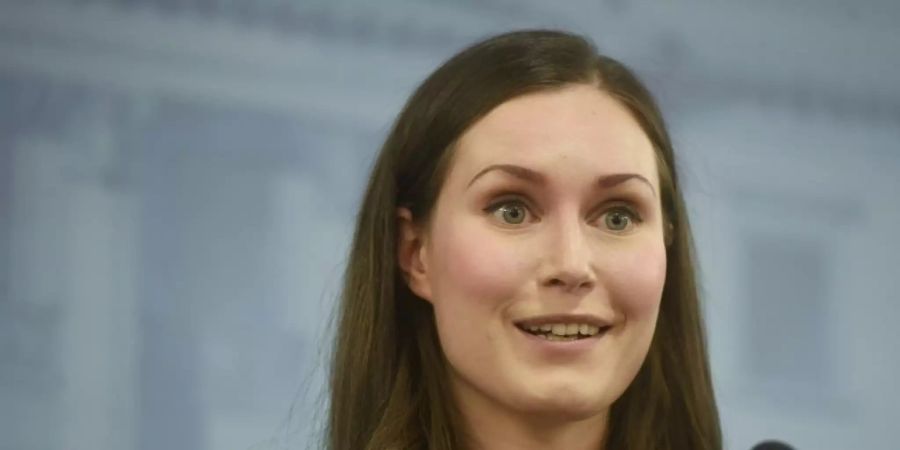 Sanna Marin bei ihrer Vereidigung