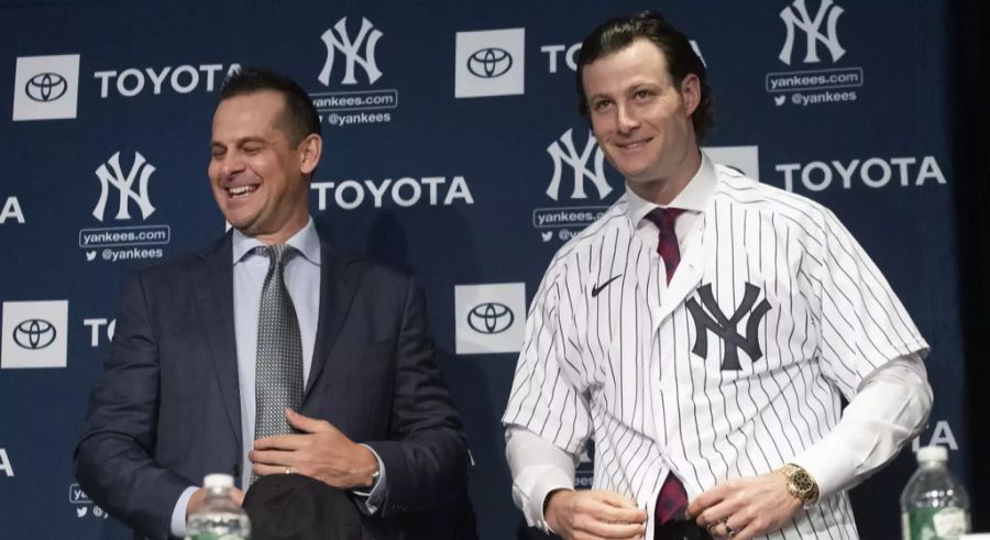 Mächtig Geld fliesst auch beim Kult-Team New York Yankees. Gerrit Cole verdient in den nächsten neun Jahren 324 Millionen und ist damit der bestbezahlte Pitcher (Werfer) der MLB.