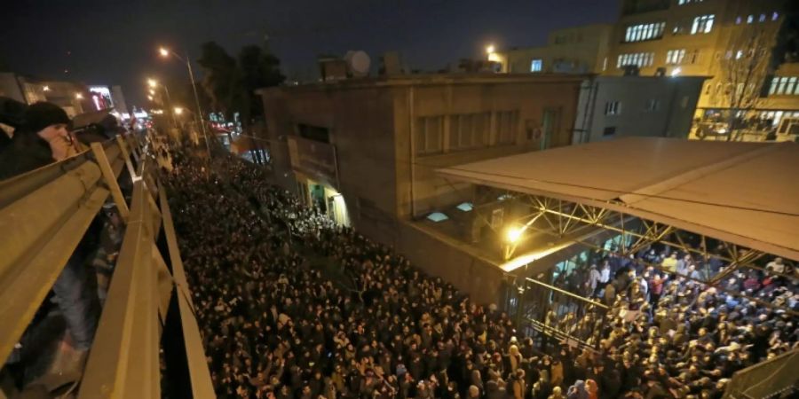 Protest in Teheran am Samstag