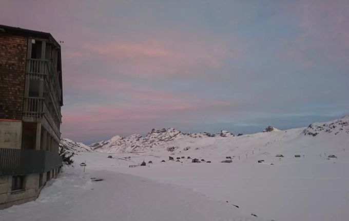 Melchsee-Frutt OW mit Blick Richtung Titlis. melchsee-frutt