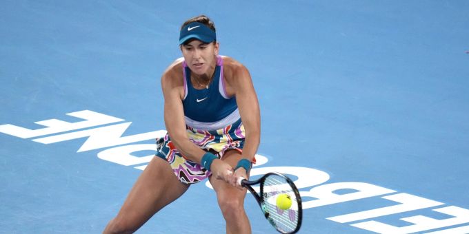 Belinda Bencic im Einsatz bei den Australian Open 2023. Australian Open Belinda Bencic