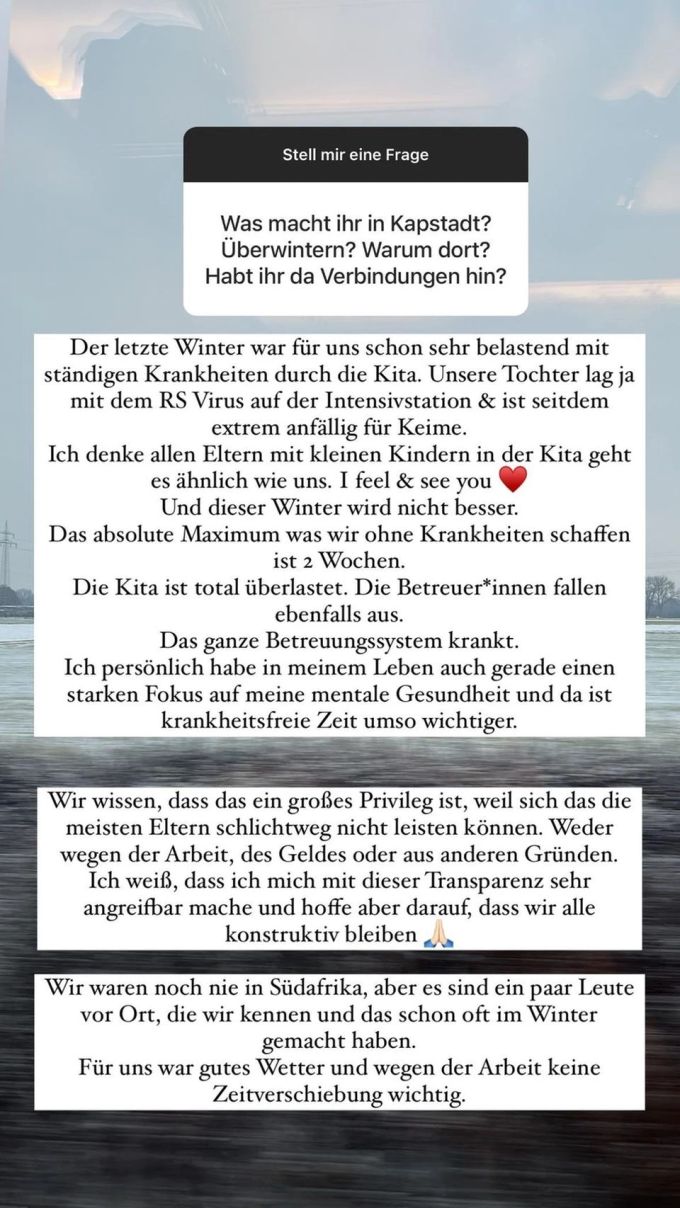 Ex-«GNTM»-Model Marie Nasemann lebt mit ihrer Familie drei Monate lang in Südafrika. marie nasemann