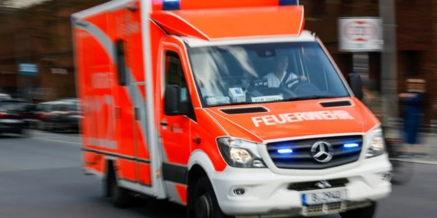 Rettungswagen im Einsatz