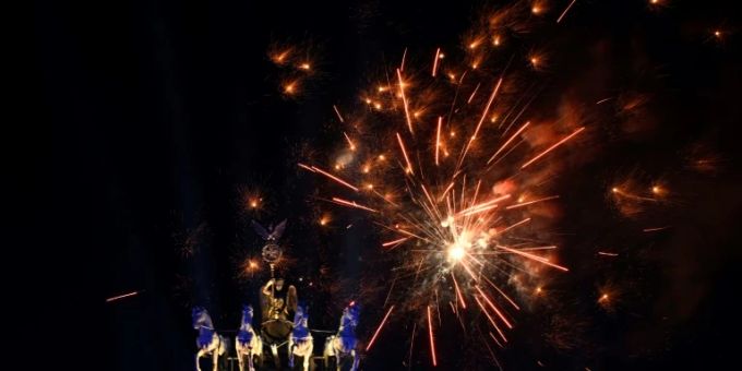Feuerwerk am Brandenburger Tor Feuerwerk am Brandenburger Tor