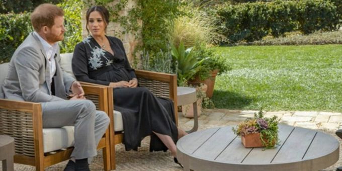 Prinz Harry und Herzogin Meghan beim Interview mit Oprah Winfrey. prinz harry interview