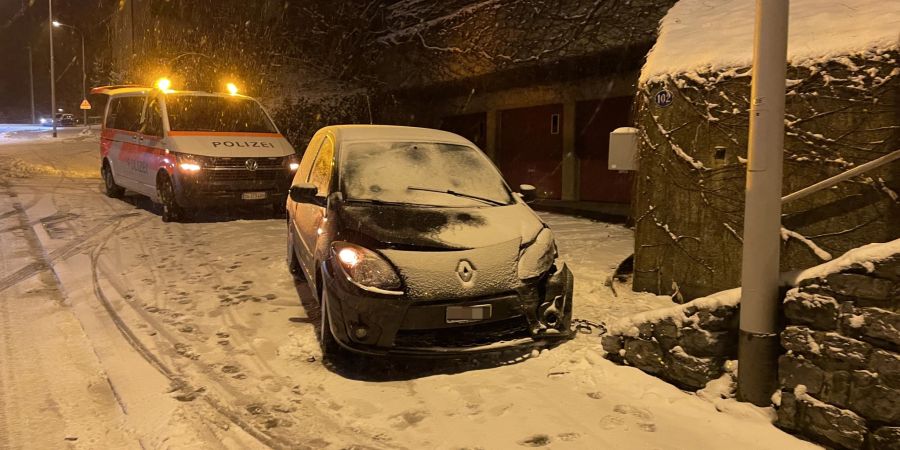 Unfallstelle Speicherstrasse in St. Gallen