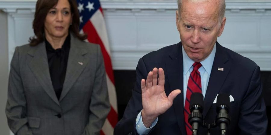 US-Präsident Joe Biden mit Vizepräsidentin Kamala Harris