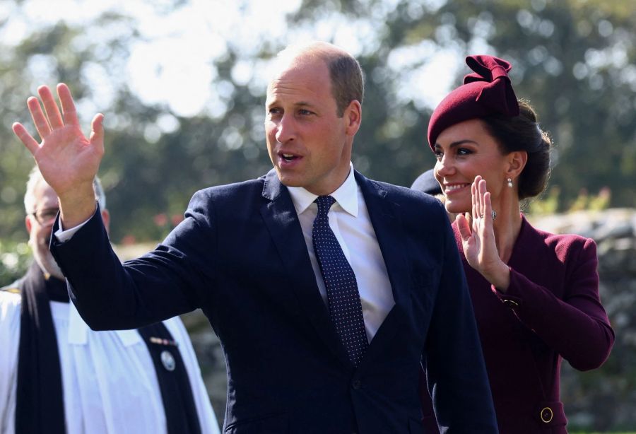 Prinz William und Prinzessin Kate in Wales.