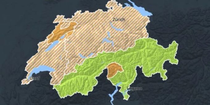 Meteoschweiz warnt vor Gewittern in der ganzen Schweiz. Gewitter.