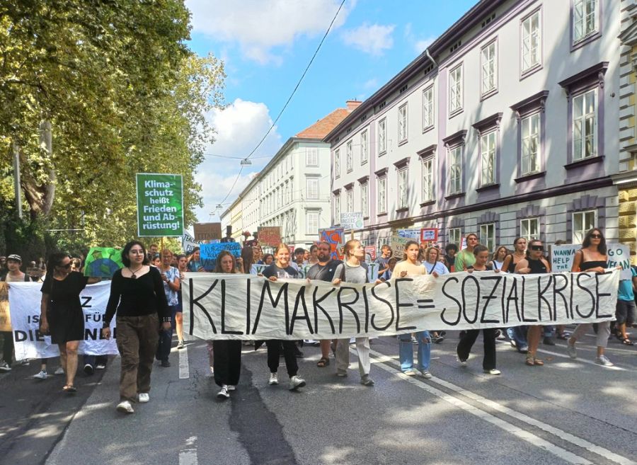 Klimademo in Österreich