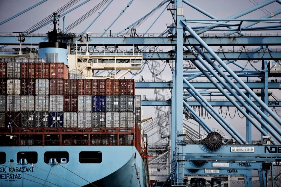 Hafen Rotterdam Container Schiff
