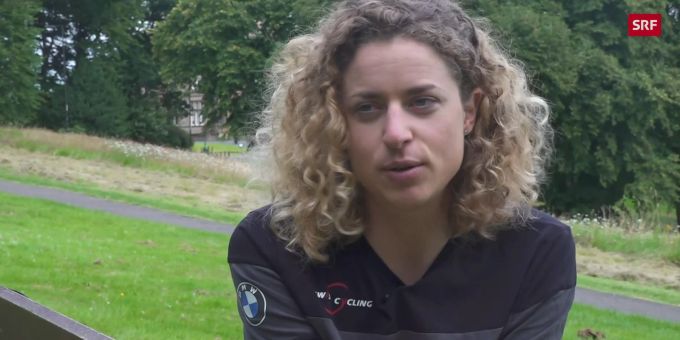 Marlen Reusser spricht nach dem WM-Zeitfahren über ihre Aufgabe. Marlen Reusser