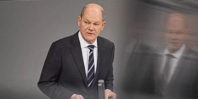 Deutscher Bundeskanzler Olaf Scholz