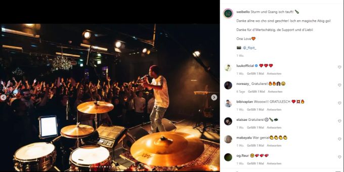 Das Konzert von Weibello lockte viele Besucher in die Galvanik. Coronavirus
