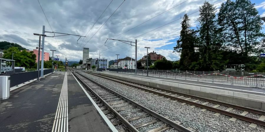 Der Bahnhof Reiden (LU).