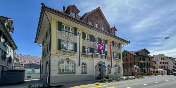 Das Gemeindehaus in Unterägeri. Das Gemeindehaus in Unterägeri.