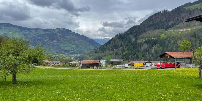 Ausblick aus Fideris. Ausblick aus Fideris.