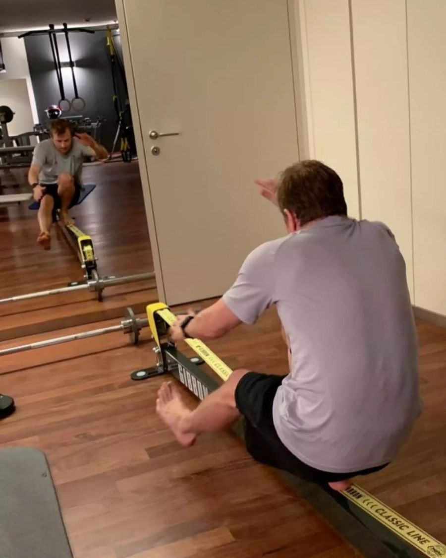 Auch auf ein eigenes Fitness-Studio kann Räikkönen daheim zurückgreifen.