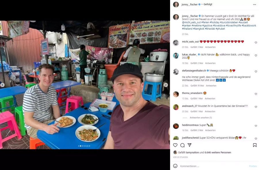 Jonny Fischer und sein Michi in Thailand.