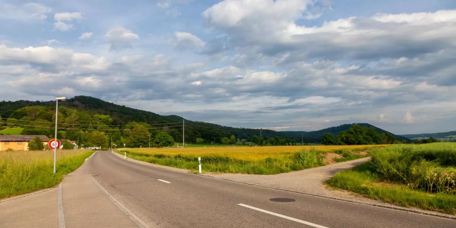 Die Hauptstrasse in Ramsen.