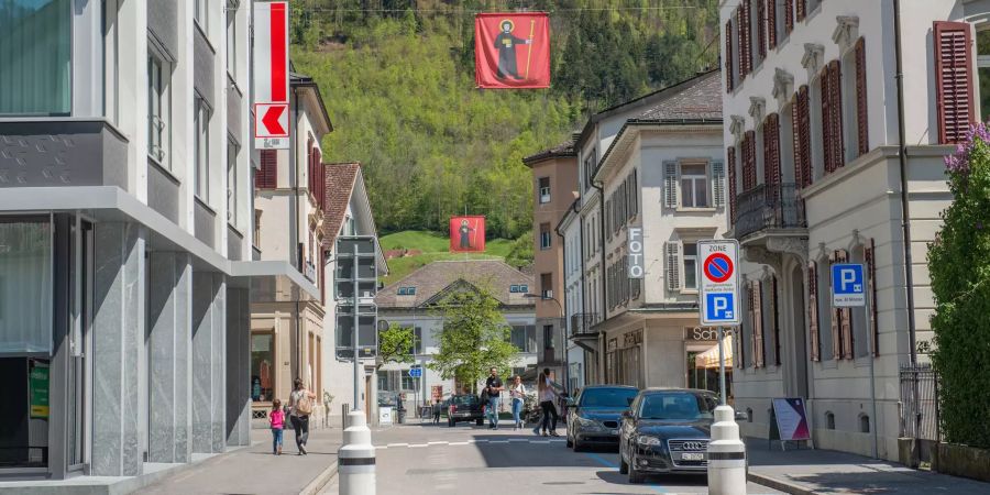 Zaunstrasse in der Stadt Glarus.