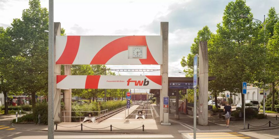 Die Frauenfeld-Wil-Bahn am Bahnhof Wil (SG).