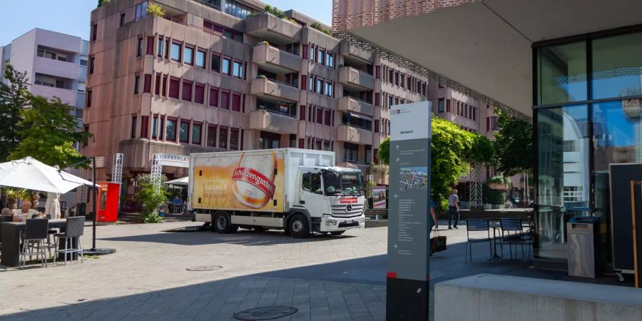 Der Marktplatz der Stadt Rorschach.