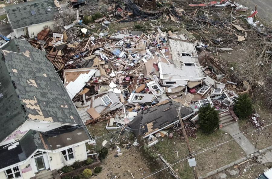 Der Gouverneur von Kentucky sagte, es habe sich um die schwersten Tornados in der Geschichte des Bundesstaates gehandelt.