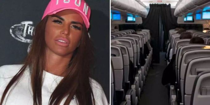 Katie Price wollte im Flugi keine Maske anziehen. Das Kabinenpersonal musste die Britin nach draussen eskortieren. Katie Price