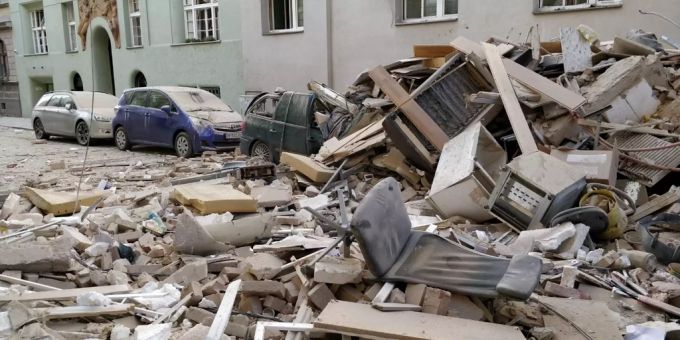 Eine Gasexplosion in Wien. (Symbolbild) gasexplosion ankara
