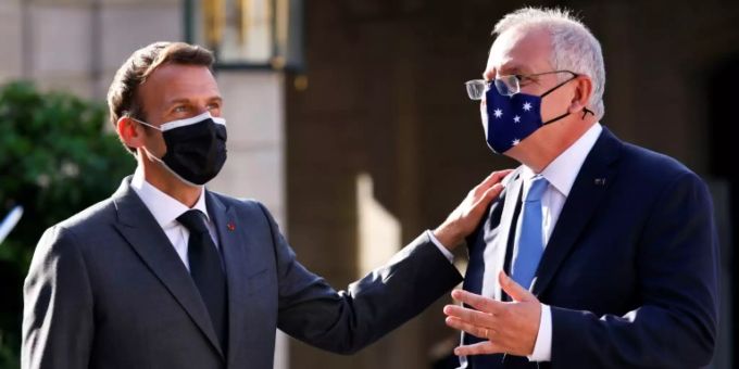 Macron und Scott im Juni Macron und Scott im Juni